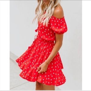 VICI Olivaceous Red Dress